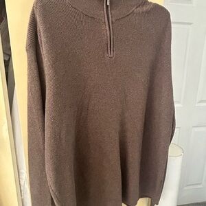 Nordstrom Men's Zip-Up Sweater in Brown